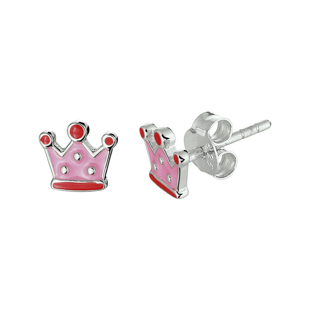 Oorsieraad Rood,roze,zilver