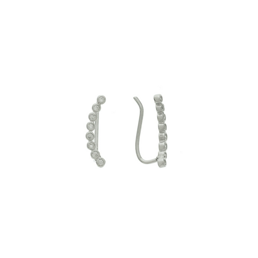 Oorsieraad Wit,zilver