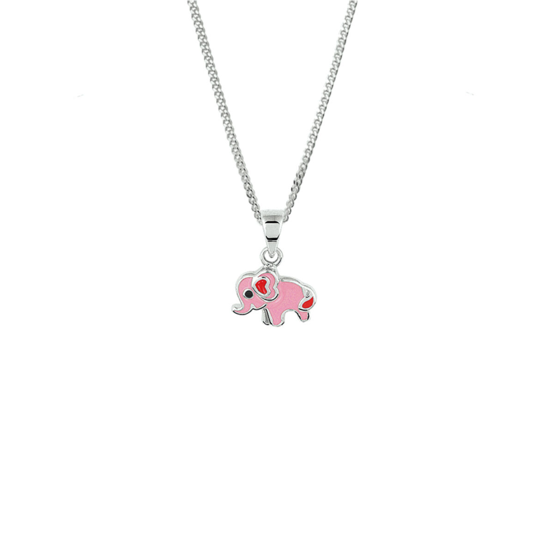 Collier Rood,roze,zilver,zwart