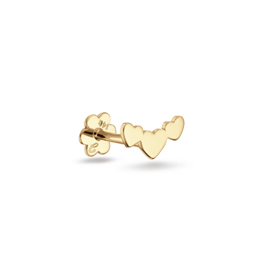 Jackie 3 Hearts Piercing 585