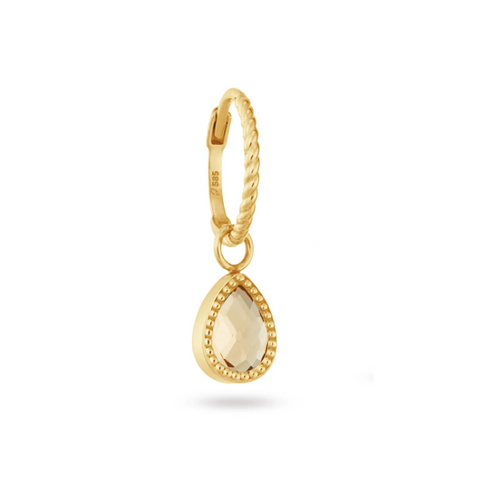 Jackie Amstel Citrin Single Hoop