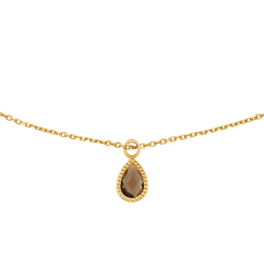 Jackie Amstel Smoky Quartz Necklace 585