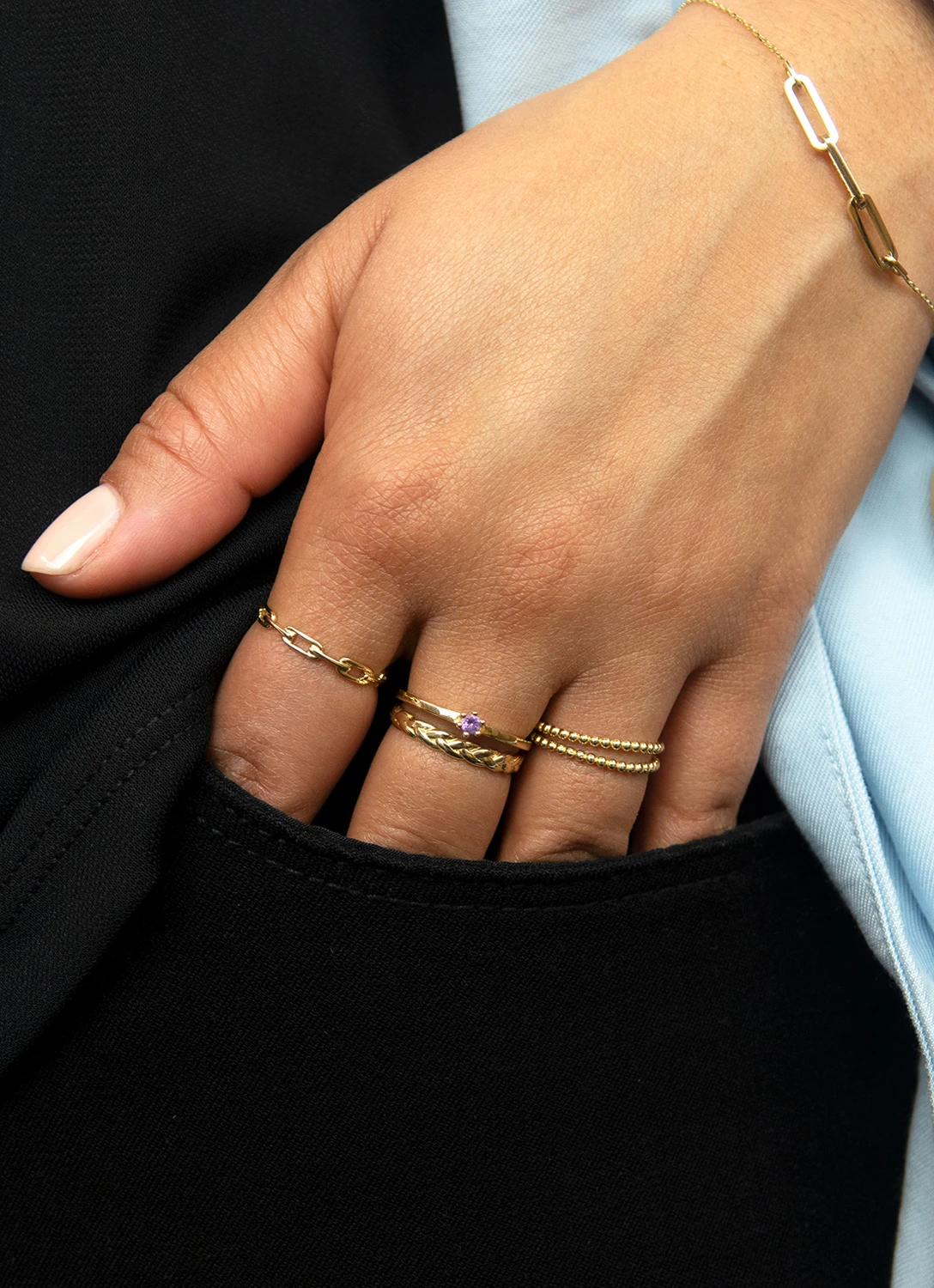 Jackie Baia Link Ring 585