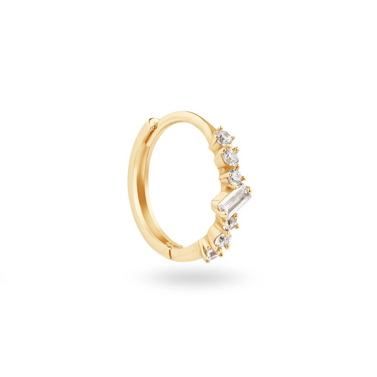 Jackie Clifton White Topaz Hoop 585
