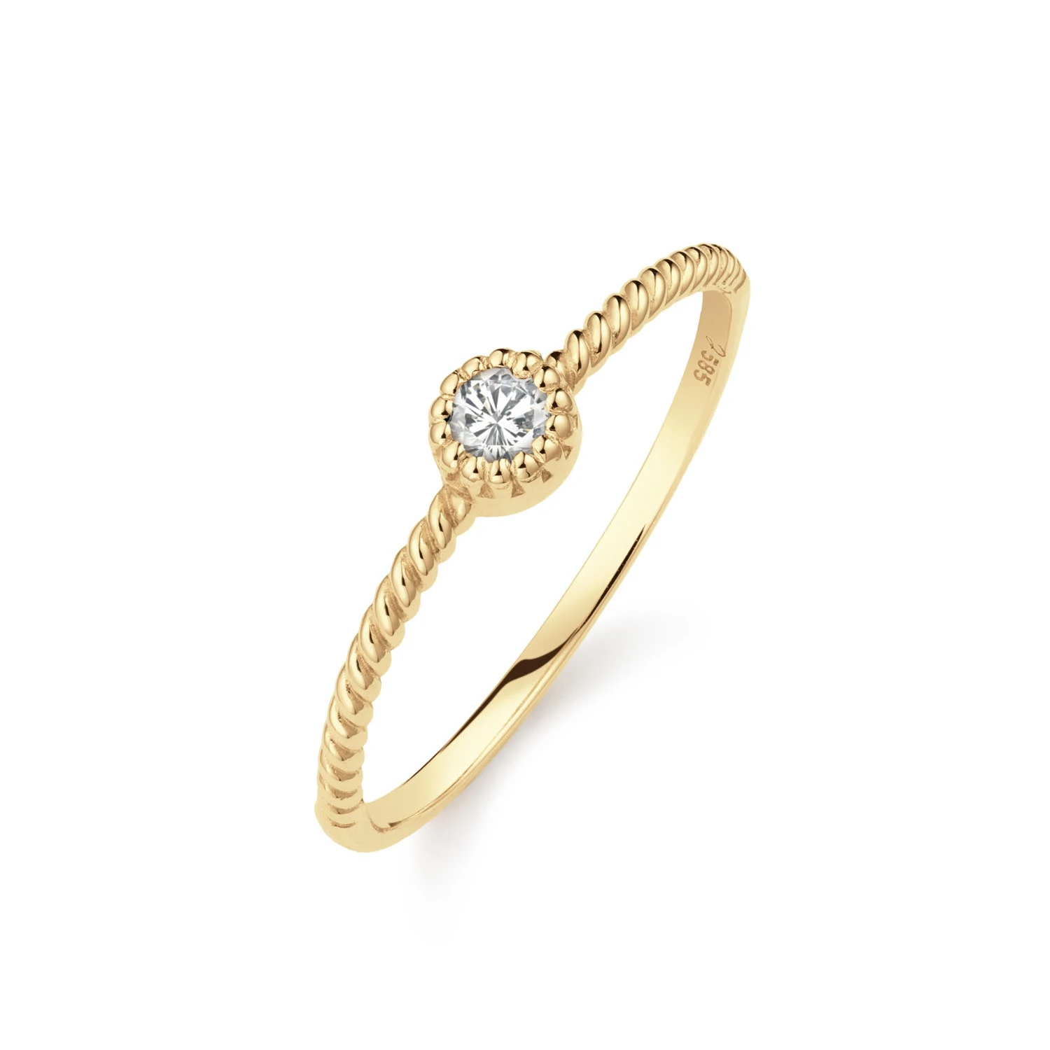 Jackie Grimaldi WhiteTopaz Ring 585