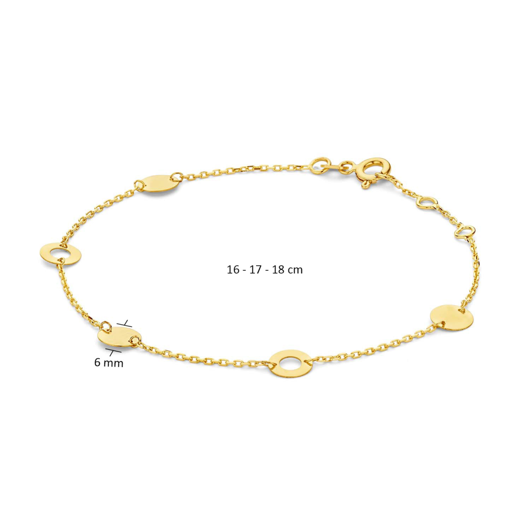 Jackie JKB23.302 Dames Armband Goud - 18cm