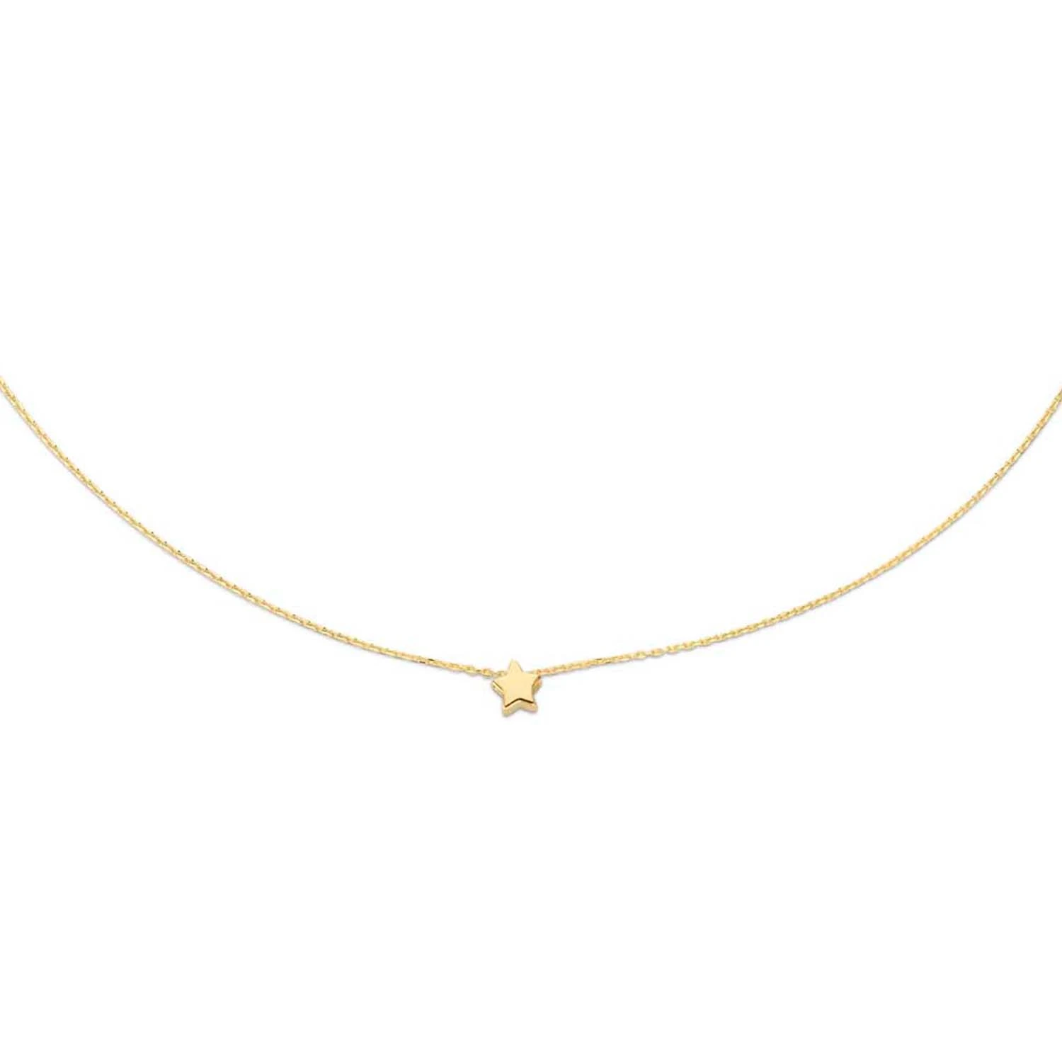 Jackie Plain Star Necklace 585