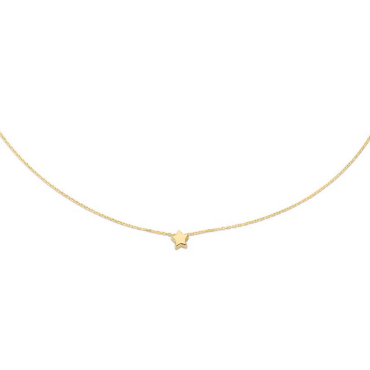 Jackie Plain Star Necklace 585
