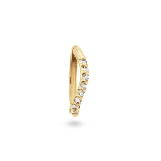 Jackie Rivièra Topaz Piercing Single Hoop