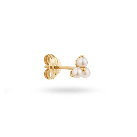 Jackie Robben Island Triangel Pearl Stud 585