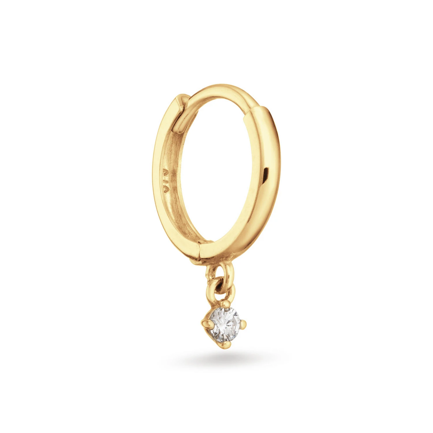 Jackie Shing Star White Topaz Single Hoop 585