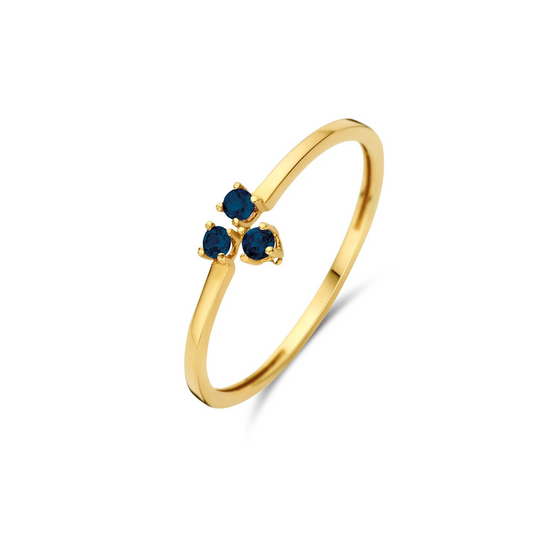 Jackie Triangle Sapphire Ring 585