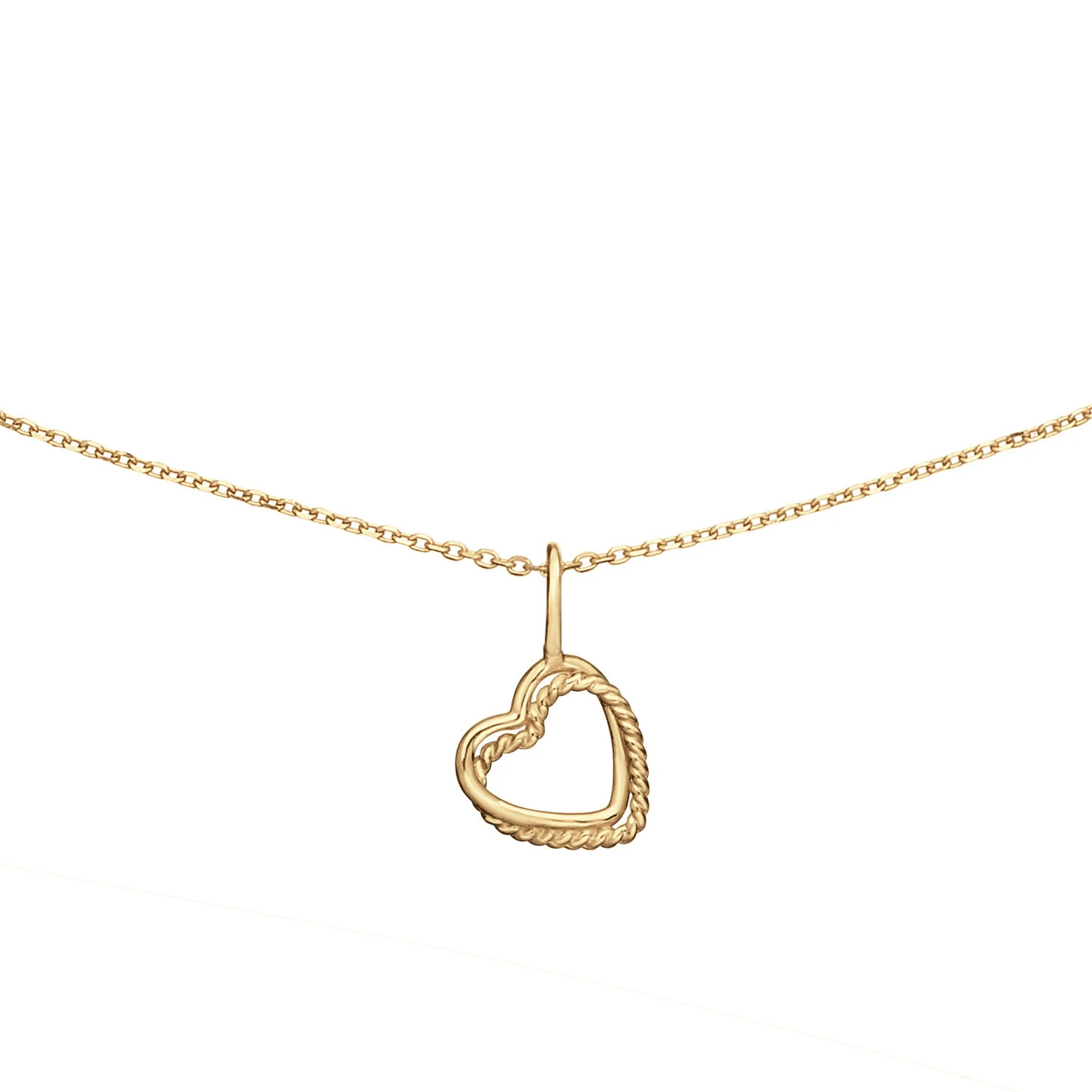 Jackie Twisted Heart Necklace
