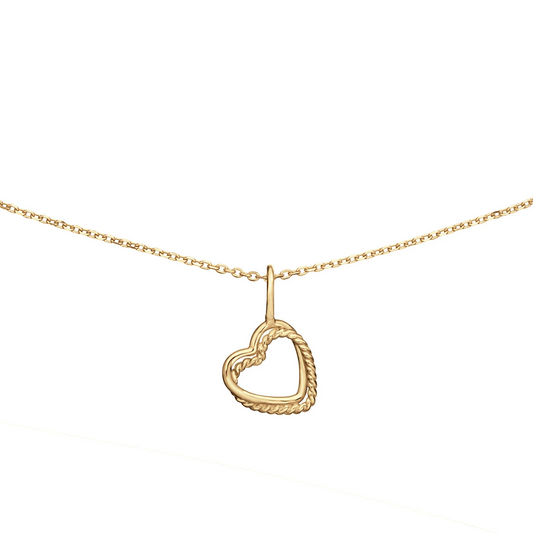 Jackie Twisted Heart Necklace