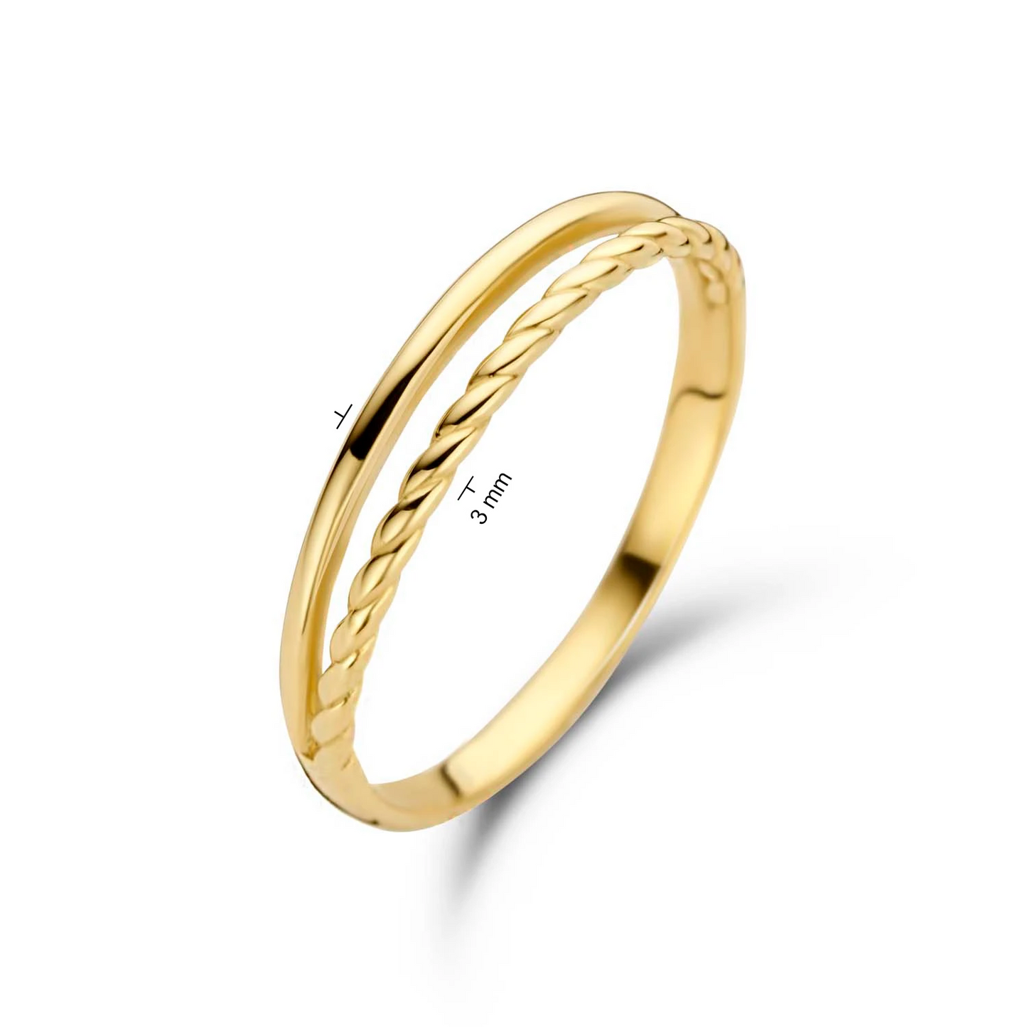 Jackie Twister Twin Ring 585