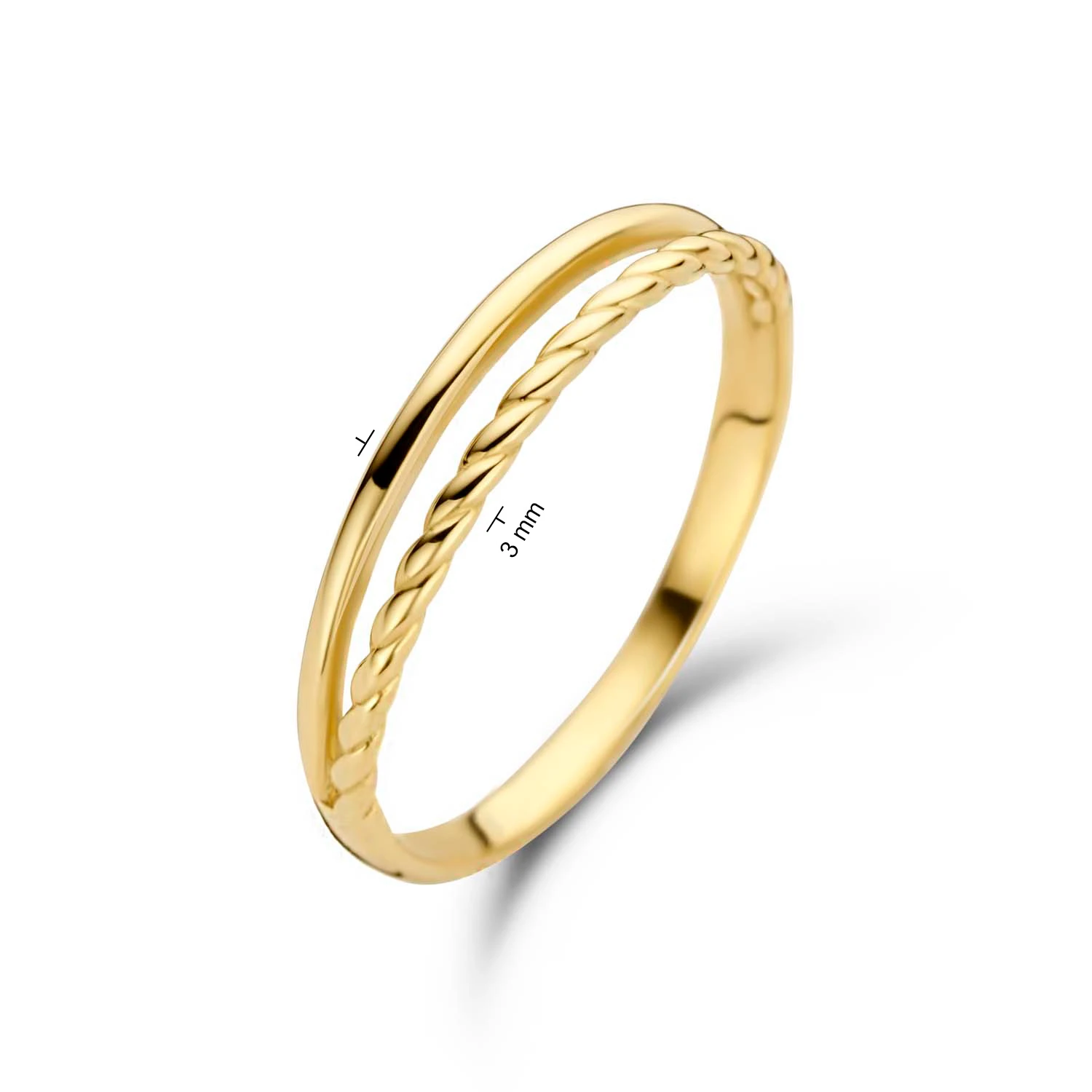 Jackie Twister Twin Ring 585