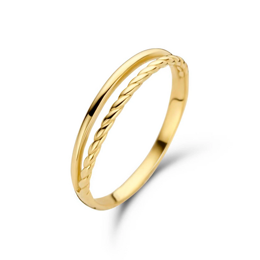 Jackie Twister Twin Ring 585