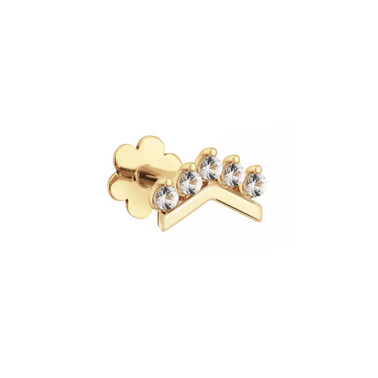 Jackie V Curve White Topaz 585