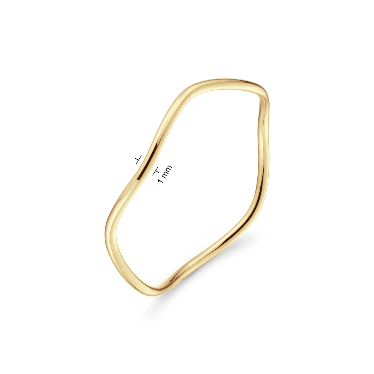 Jackie Wavy Ring 585