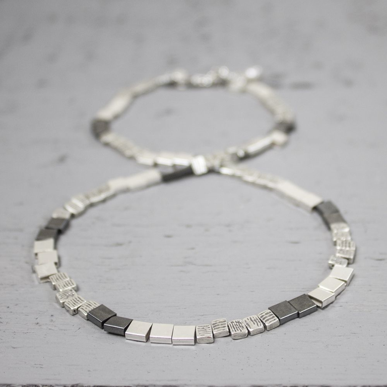 Collier Zilver/oxy