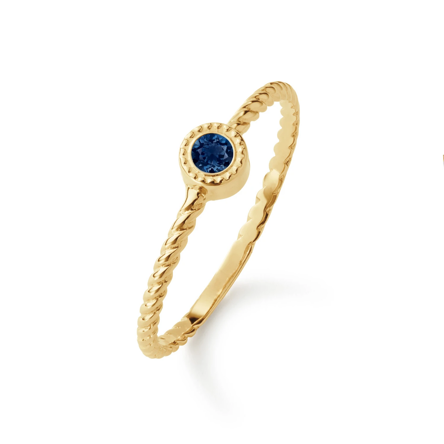 Kirstenbosch London Blue Topaz Ring 4mm 585