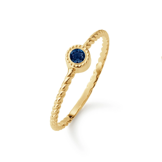 Kirstenbosch London Blue Topaz Ring 4mm 585