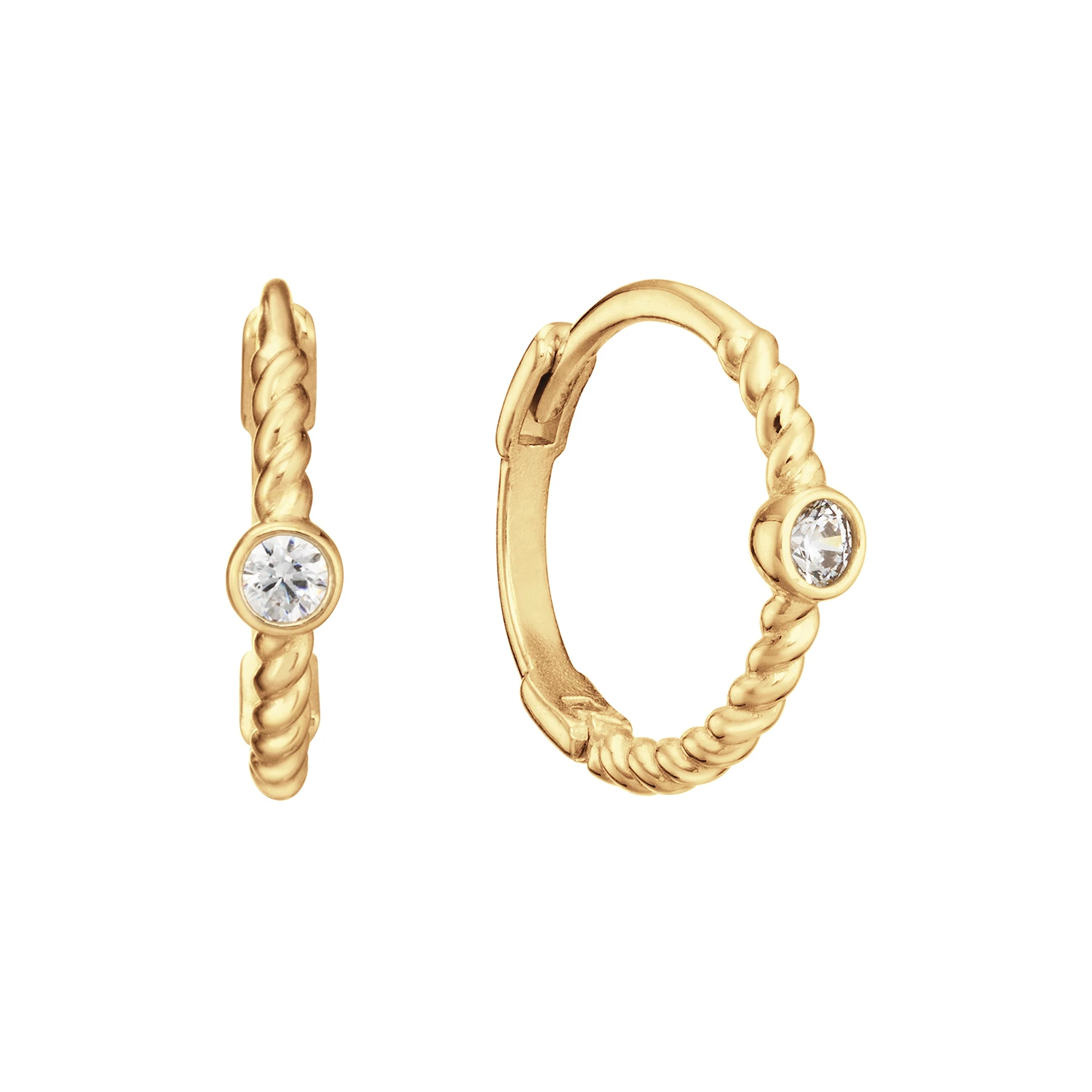 Oasis White Topaz Hoops