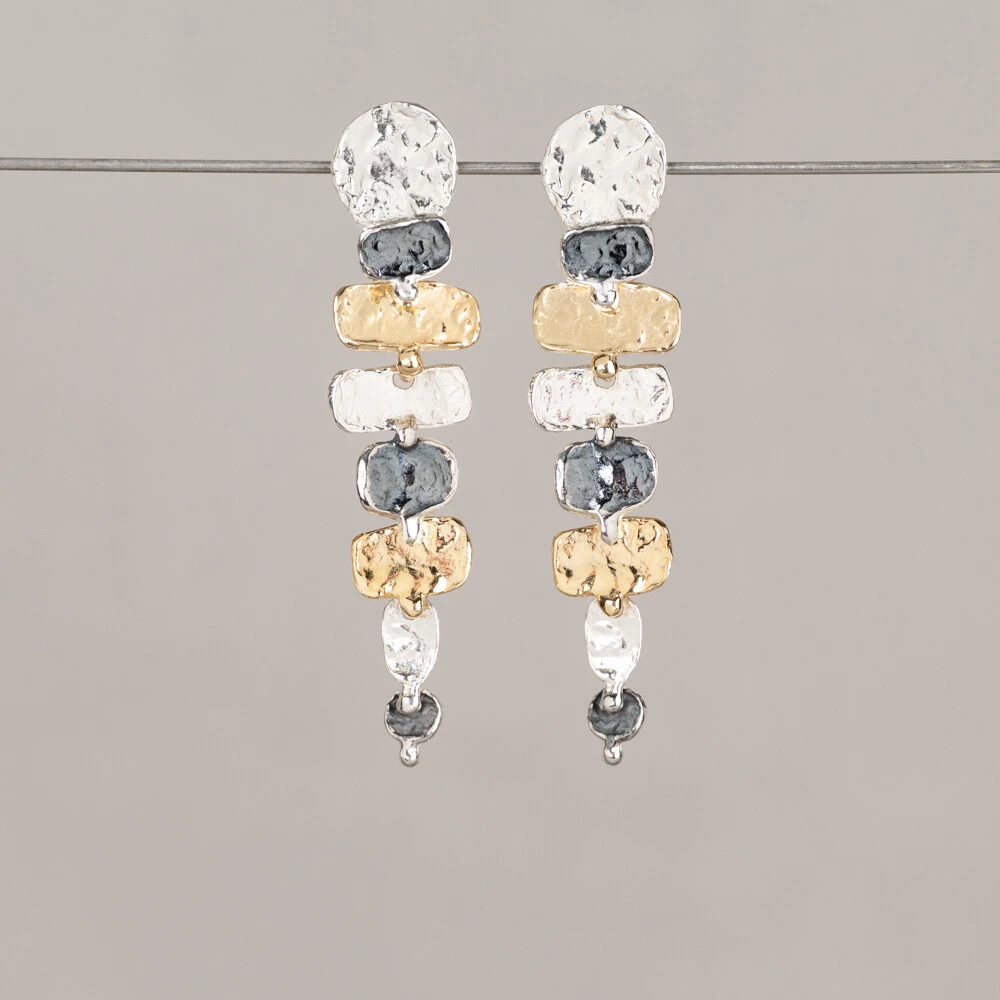 Oorsteker Trio zilver Lizzy