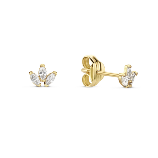 Palm Breeze White Topaz Studs