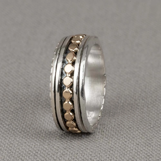 Ring zilver + Goldfilled