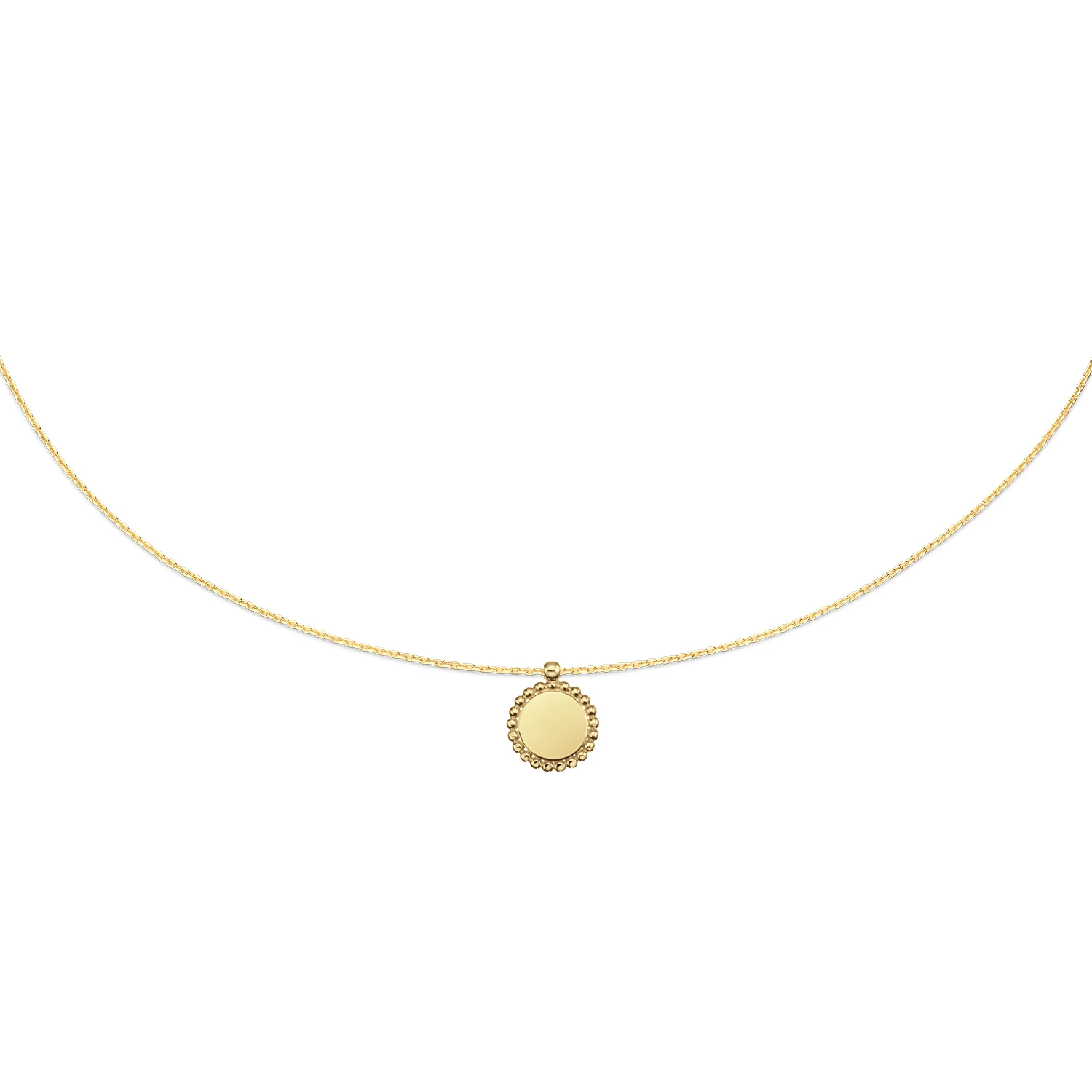 Sunflower Engraving Necklace